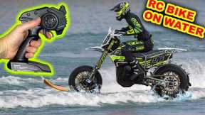 RC Motorbike Lake Crossing attempt
