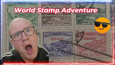 Opening My Grandfathers World Stamp Collection!