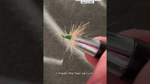 A simple fishing fly #troutfishing #fishing #flymaking #flytying #hook #threads #music