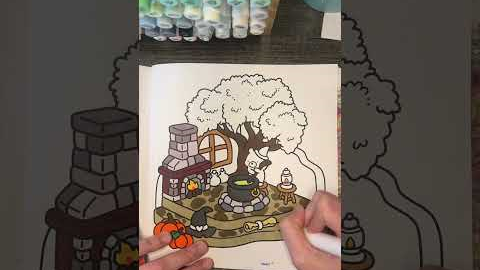 Working some more on this page! #cozycoloring #colorwithme #coloring #cocowyo #hobbies #hobby