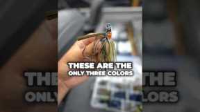 The ONLY 3 Bait Colors You’ll Ever Need for Bass Fishing 🎣🔥 #fishing
