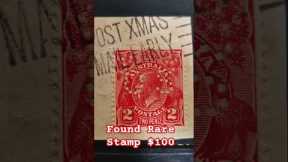 Found Rare Stamp Worth $100
