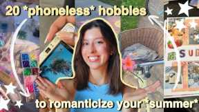 20 hobbies to try when you finally put down your phone | summer 2025 edition