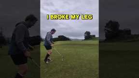 Nearly scratch!##golfhumor #golftok #golf #brokenleg #beginnergolf #viral #golfing #comedy #shorts