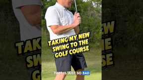 Taking My New Golf Swing to the Golf Course #golf #golfshorts #golfer #golfing #golflife