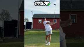 Shallow Your Swing Plane