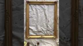 This tutorial is for the 10k ppl who thought I ruined an authentic vintage gold frame 🫡 #upcycle