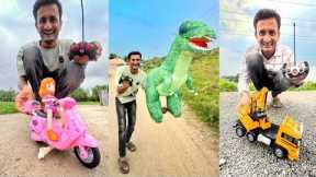 rc cars and rc animals unboxing and testing