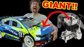 Worlds Biggest RC Rally Drift car gets Race engine