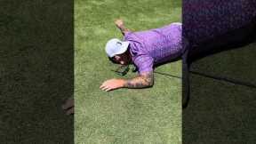 Would you ever try this with your friends? #golf #golfcourse #golfcoach #golflesson #golfswing