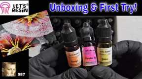LET'S RESIN Alcohol Ink | Unboxing and Exciting First Try!