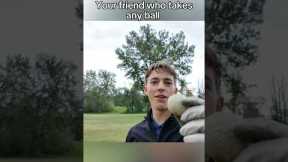 When your friend plays with any golf ball | JRG #golf #golfer