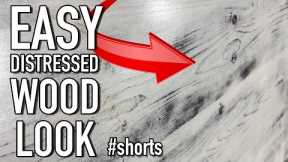 DIY Distressed Wood Look in 5 Easy Steps #shorts