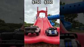 $5 vs $1,000 RC Park Slide Race!