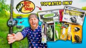 Bass Pro Shops TOPWATER ONLY Fishing Challenge (Multi-Species MADNESS)