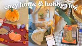 Cozy Home and Hobby Vlog🧺 fall craft projects, hobby room redo, fall curriculum & more