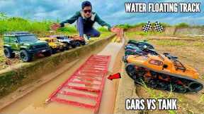 I built floating Track On River Canal For Rc Cars 4x4