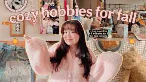cozy hobbies to try this fall 🧸🍂 easy aesthetic diys for the ‘ber months
