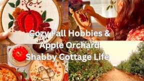 Cozy Hobbies & Apple Orchard | Cottage Core Fall Day #cottagecore #cozy #embroidery #fallvibes #DIY 