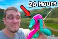24 Hour Barbie Fishing Rod Challenge!