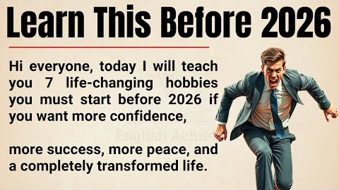 Don’t Enter 2026 Without These 7 Life Changing Hobbies 🔥 || Graded Reader || Learn English ✅