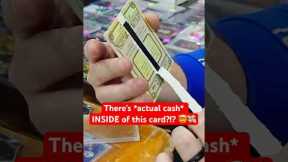 ACTUAL CASH inside of a TRADING CARD?!? 🤔👀