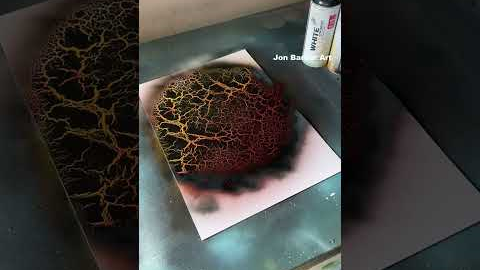 This effect spray paint looks fantastic #custom #art #spraypaint #planet #shorts