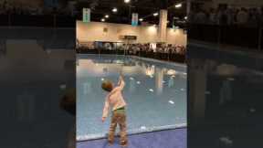 Tell me this kids is a boss at fly fishing