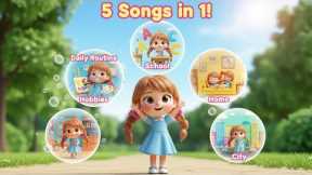 Kids Songs Collection –Daily Routine, Hobbies, School, Home & My City | Fun Learning Songs for Child