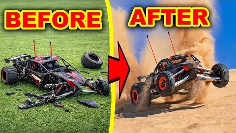 ReBuilding my WRECKED $1,500 Traxxas Funco RC Car