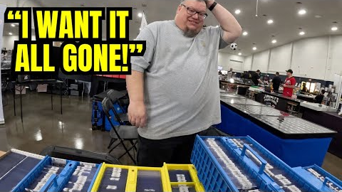 He Wanted ALL His Sports Cards Gone at the Card Show!