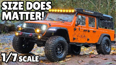 ALMOST The ULTIMATE Trail Truck! - HUGE 1/7 Scale Rlaarlo JK07 Pro Review