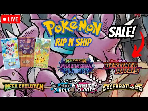 LIVE Pokemon RIP N SHIP! BOOSTER PACK SALE!