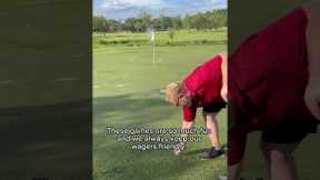 7 iron only!! #golf #friends #golfing #7iron #challenge