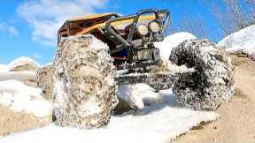 RC Cars vs First Snow! 😱 Deep River Water & Ice Drift