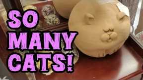 SO MANY CATS!!!  Antiquing and thrifting in Vegas!