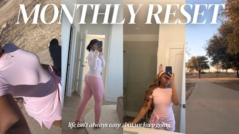 MONTHLY RESET: DEALING WITH STRES | new clothing drop, dieting , new hobbies, routine update +more 