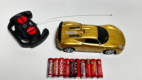 Unboxing & Testing RC Gold car RC  High Speed Car,Bump & Go Jelly Fish 