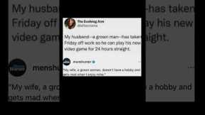 husband takes day off for gaming | Subscribe for more #motivation 😊👍