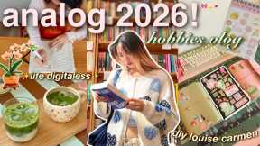 I Quit Doomscrolling in 2026🌱(VLOG) analog hobbies, DIY leather journals, cozy matcha cafe!