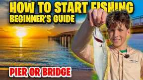 How to Start Fishing? Pier or Bridge  - Beginner’s Guide! The Easiest Way! No Experience! Episode 2
