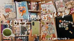 ⭐ cozy hobbies vlog ⭐ | phone refresh, bookish journaling, and a cute read 🩷🍵