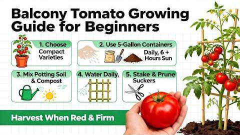 How to Grow Tomatoes in Small Spaces, Tips and Tricks for Balcony for Beginners