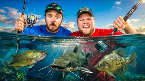 Underwater Fishing Challenge!!! (Insane Footage)