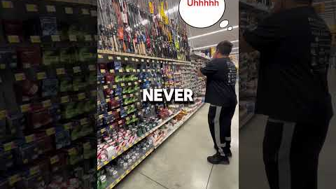 WALMART FISHING CHALLENGE ON A BUDGET😱 #viral #challange #wallmart #fishing