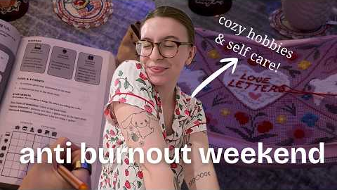 how to have the perfect self care weekend / cozy hobbies, baking, gaming & all the cozy things 🧸