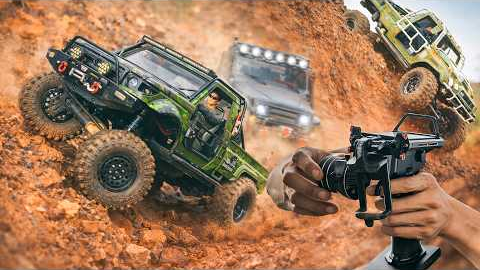 RC Crawler vs RC Cars Off-Road 4x4 | Extreme Red Dirt Trail Challenge 1/10 Scale