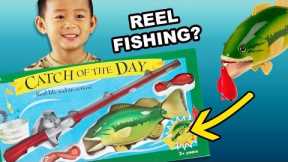 REEL FISHING! Catch of the Day Toy with Bass Fish