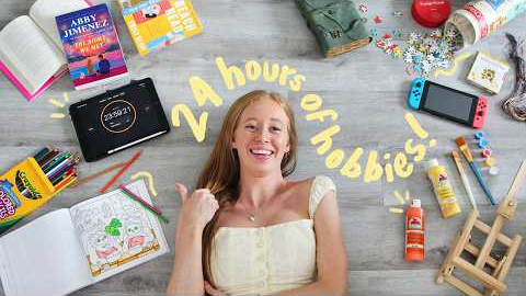 No Phone... ONLY Cozy Hobbies for 24 Hours! 😳📖✨🎨🧶