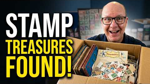 I bought 2 boxes of old stamps for $50 - Let's Unbox!